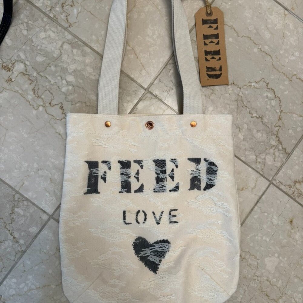Bride Lace Tote Bag from Feed Projects